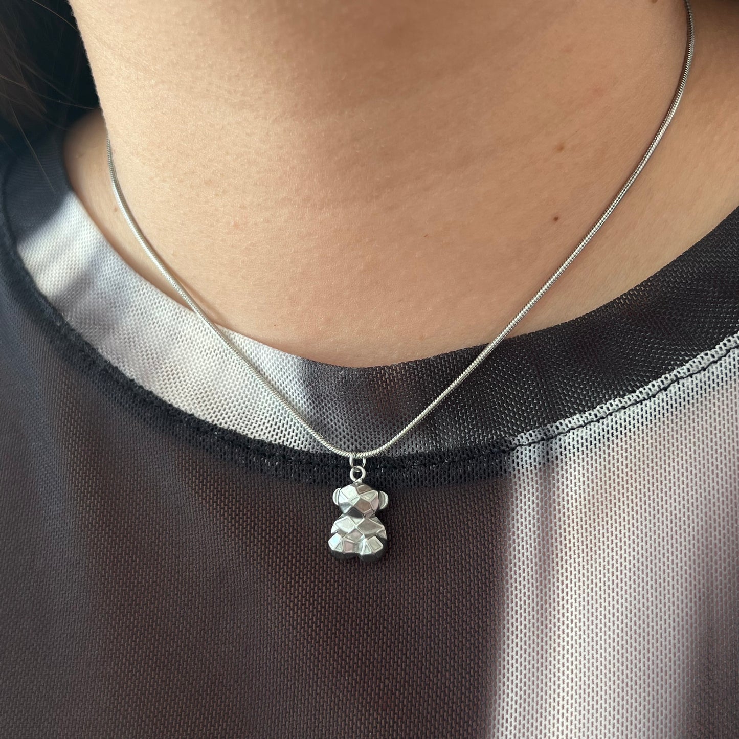 Silver Bear Necklace