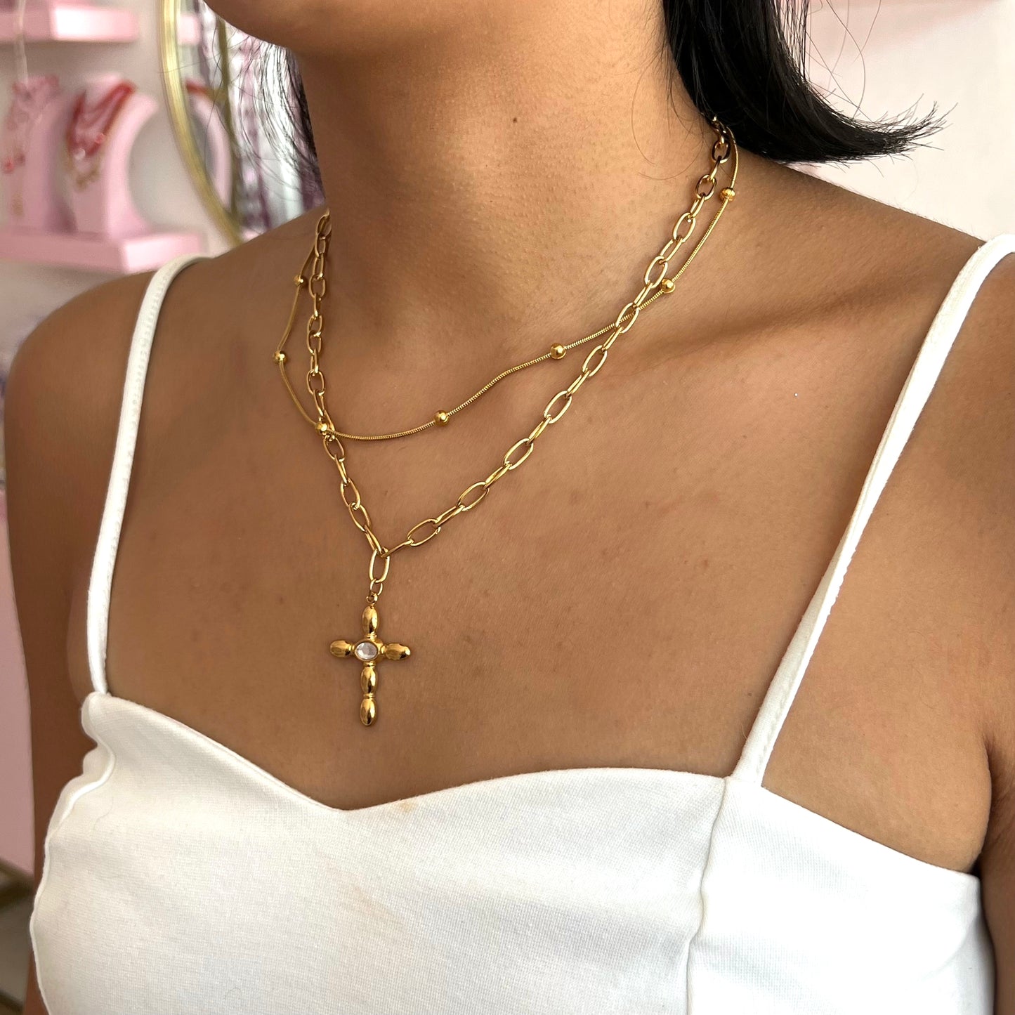 Cruz Doble Necklace