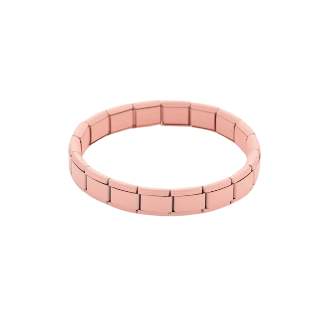 Pink Matte Italian Bracelet