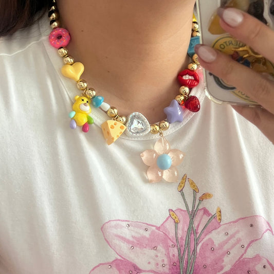 Flower Charm Necklace