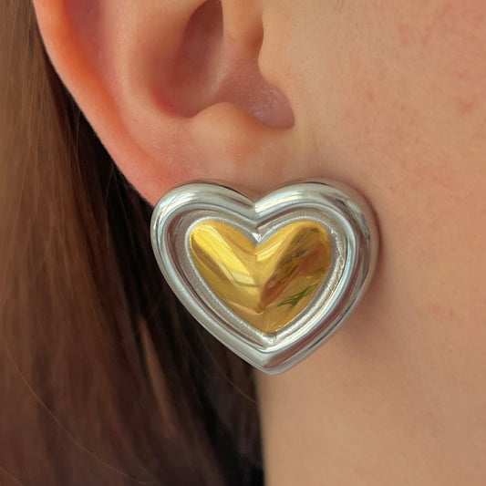 Love Silver Earrings