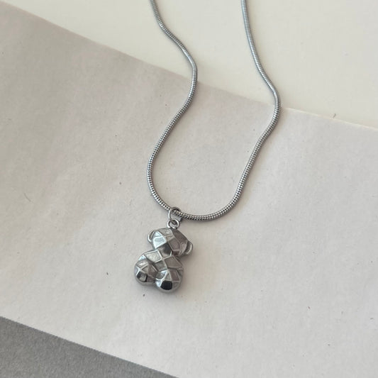 Silver Bear Necklace