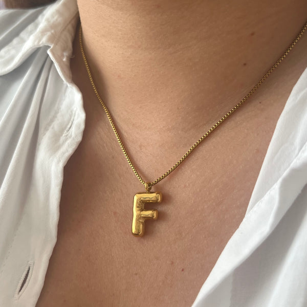 Balloon F Necklace