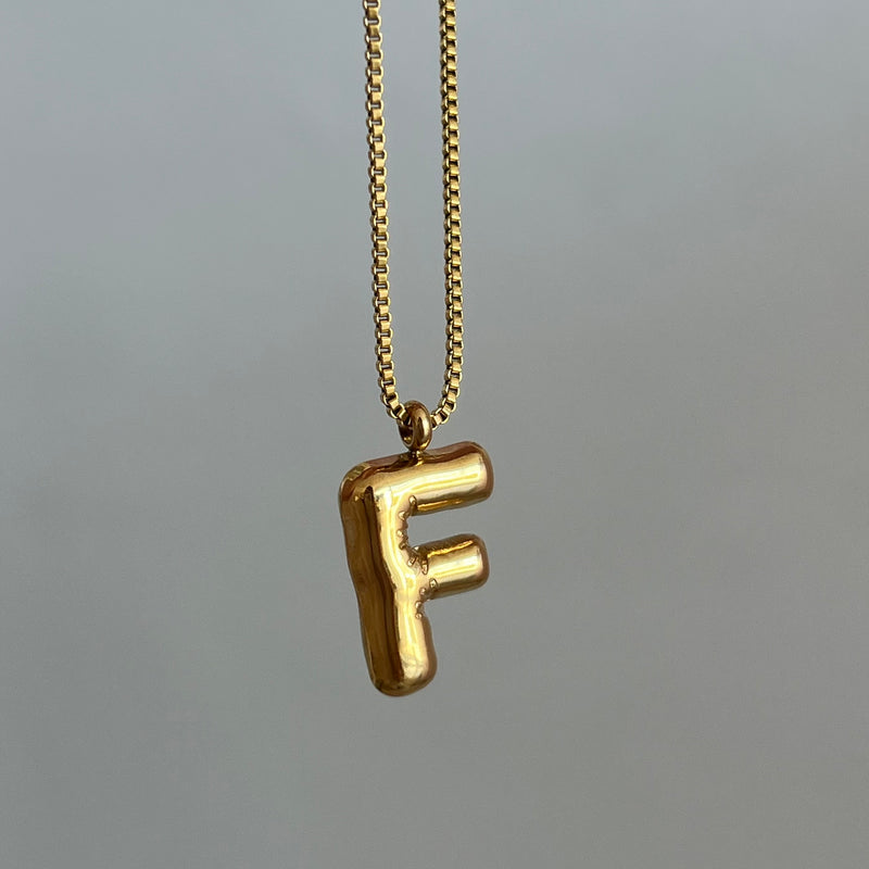 Balloon F Necklace