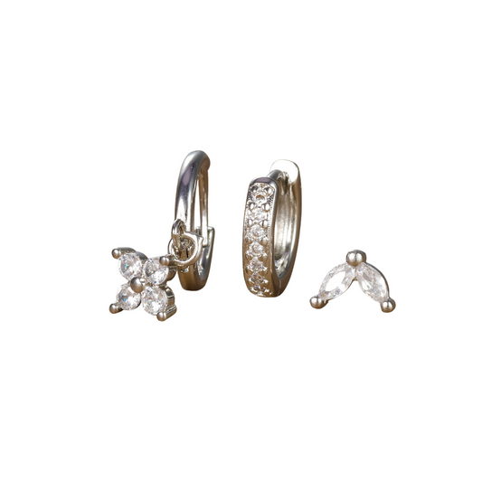 Silver Piercing Set
