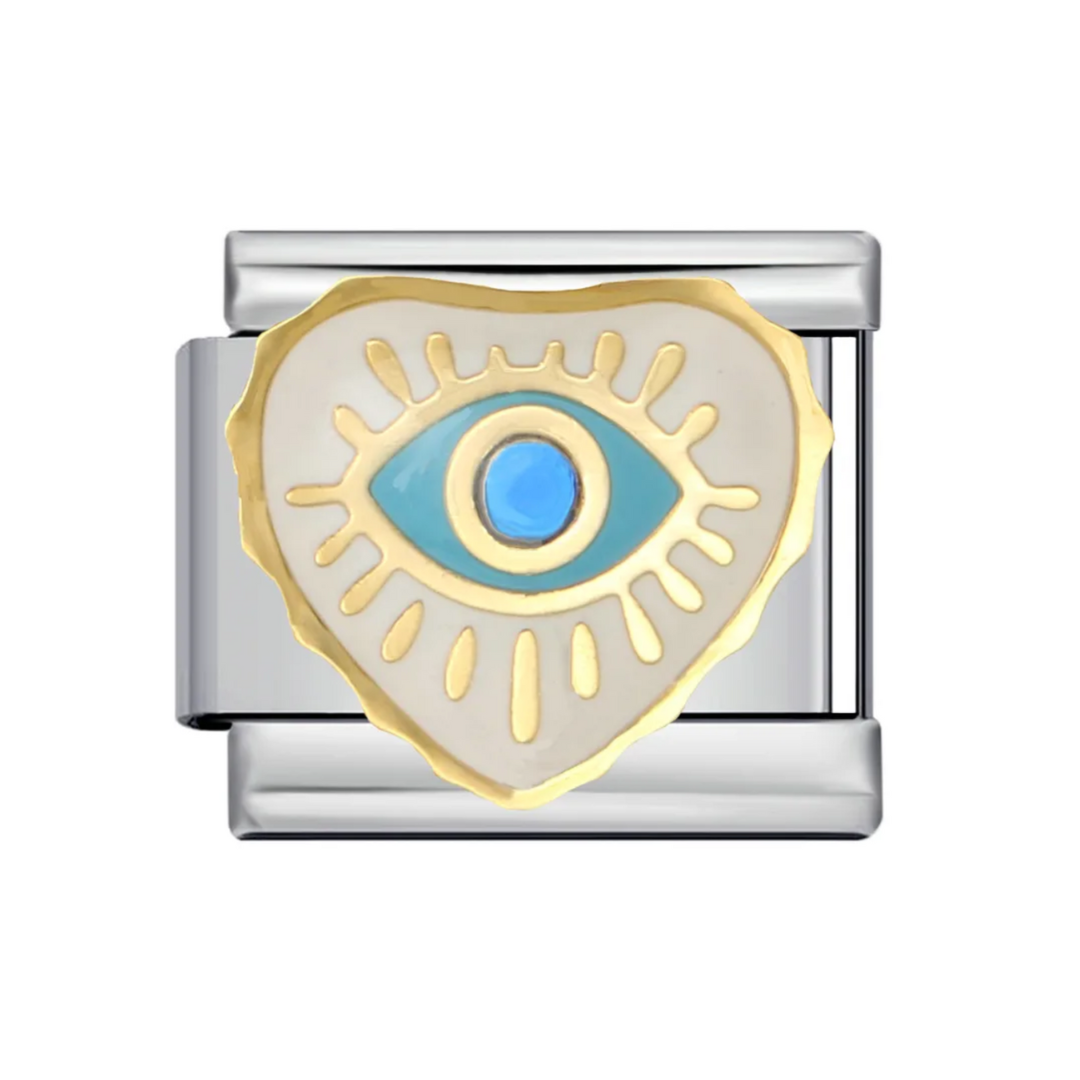Blue Eye Italian Charm