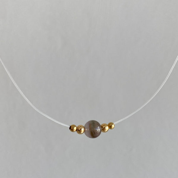 Amatista floating Necklace